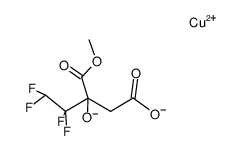 copper salt of β-hydroxy-β-crbomethoxytetrafluorovalericacid结构式