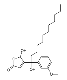 2-hydroxy-3-[1-hydroxy-1-(3-methoxyphenyl)dodecyl]-2H-furan-5-one Structure