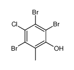 2,3,5-tribromo-4-chloro-6-methylphenol structure