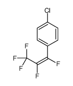 1-chloro-4-(1,2,3,3,3-pentafluoroprop-1-enyl)benzene结构式