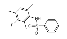 benzenesulfonic acid-(3-fluoro-2,4,6-trimethyl-anilide)结构式