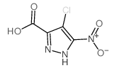 4-氯-5-硝基-1H-吡唑-3-羧酸结构式