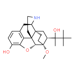 (5alpha,7alpha)-alpha-tert-butyl-4,5-epoxy-18,19-dihydro-3-hydroxy-6-methoxy-alpha-methyl-6,14-ethenomorphinan-7-methanol Structure