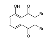 2,3-dibromo-5-hydroxy-2,3-dihydro-[1,4]naphthoquinone Structure