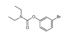 二乙基氨基甲酸(3-溴苯基)酯结构式