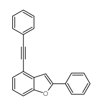 2-苯基-4-苯基乙炔苯并呋喃结构式