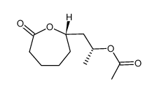 (R)-1-((S)-7-oxooxepan-2-yl)propan-2-yl acetate结构式