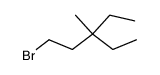 3-ethyl-1-bromo-3-methyl-pentane结构式