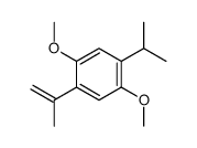 1,4-dimethoxy-2-propan-2-yl-5-prop-1-en-2-ylbenzene Structure