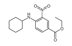 4-(环己基氨基)-3-硝基苯甲酸乙酯结构式