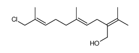 (4E,8E)-10-chloro-5,9-dimethyl-2-(propan-2-ylidene)deca-4,8-dien-1-ol结构式