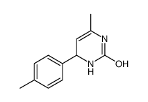 6-methyl-4-(4-methylphenyl)-3,4-dihydro-1H-pyrimidin-2-one结构式