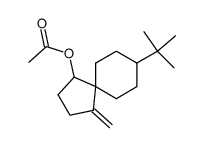 c-8-tert-butyl-4-methylene-r-1-spiro<4.5>decanyl acetate结构式