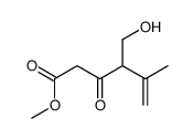 methyl 4-(hydroxymethyl)-5-methyl-3-oxohex-5-enoate结构式