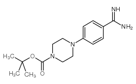 1-Boc-4-(4-氨基甲酰苯基)-哌嗪结构式