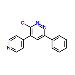 3-Chloro-6-phenyl-4-(4-pyridinyl)pyridazine Structure