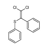 (2,2-dichloro-1-phenylethenyl)sulfanylbenzene结构式