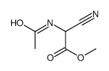 methyl 2-acetamido-2-cyanoacetate Structure