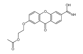 2-(6-carbamoyl-9-oxoxanthen-2-yl)oxyethyl acetate Structure