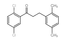 2',5'-DICHLORO-3-(2,5-DIMETHYLPHENYL)PROPIOPHENONE结构式