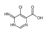 6-amino-5-chloropyrimidine-4-carboxylic acid structure