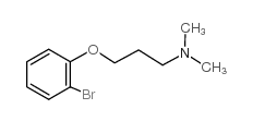 3-(2-溴苯氧基)-N,N-二甲基丙胺结构式