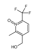 [2-methyl-1-oxido-6-(trifluoromethyl)pyridin-1-ium-3-yl]methanol Structure
