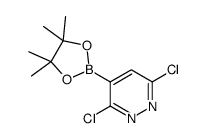 3,6-dichloro-4-(4,4,5,5-tetramethyl-1,3,2-dioxaborolan-2-yl)pyridazine Structure