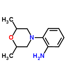 2-(2,6-Dimethyl-4-morpholinyl)aniline Structure