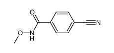 N-methoxy(p-cyano)benzamide Structure
