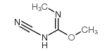 methyl N-cyano-N'-methylcarbamimidate Structure