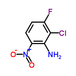 2-Amino-3-chloro-4-fluoronitrobenzene structure