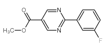 methyl 2-(3-fluorophenyl)pyrimidine-5-carboxylate Structure