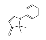 2,2-dimethyl-1-phenylpyrrol-3-one结构式