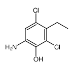 6-氨基-2,4-二氯-3-乙基苯酚结构式
