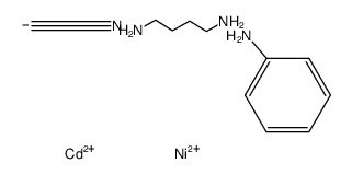 (1,4-diaminobutane)cadmium(II) tetracyanonickelate(II)-aniline (2/3)结构式