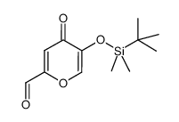 5-tert-butyldimethylsilyloxy-4-oxo-4H-pyran-2-carbaldehyde Structure