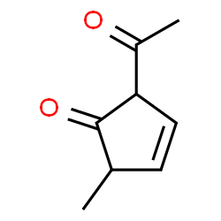 3-Cyclopenten-1-one, 2-acetyl-5-methyl- (6CI) Structure