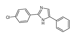 2-(4-chlorophenyl)-5-phenyl-1H-imidazole结构式