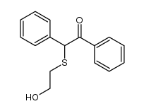 α-(2-hydroxy-ethylsulfanyl)-deoxybenzoin结构式