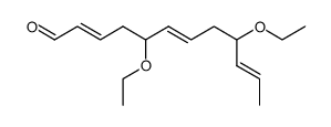 optically inactive 5,9-diethoxy-dodeca-2t(-),6t(-),10t(-)-trienal结构式
