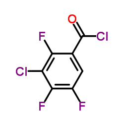 3-氯-2,4,5-三氟苯甲酰氯结构式