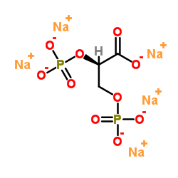 (2R)-2,3-二(磷酰氧基)-丙酸五钠盐结构式