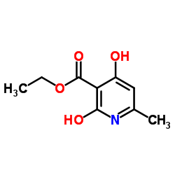 Ethyl 4-hydroxy-6-methyl-2-oxo-1,2-dihydropyridine-3-carboxylate structure