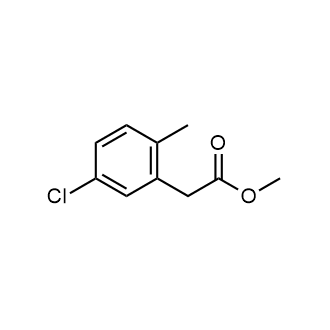 2-(5-氯-2-甲基苯基)乙酸甲酯结构式