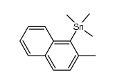 trimethyl{2-(methyl)naphth-1-yl}stannane结构式