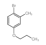 1-溴-2-甲基-4-丙氧基苯结构式