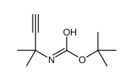 (2-甲基丁-3-炔-2-基)氨基甲酸叔丁酯结构式