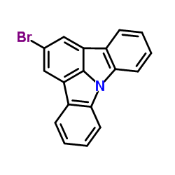 2-溴吲哚并[3,2,1-JK]咔唑结构式