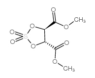 (4R,5R)-1,3,2-二氧杂硫杂环戊烷-4,5-二羧酸二甲酯-2,2-二氧化物结构式